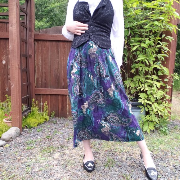 RVS672S-C-Aline Circle Skirt - Graystone main image 1